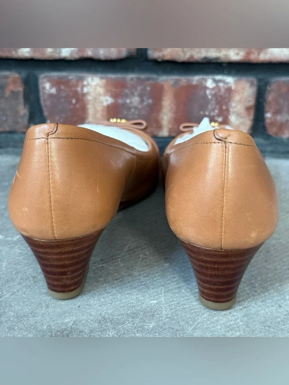 Cole Haan Pecan Leather Women's Malta Wedge Platform sise 6.5